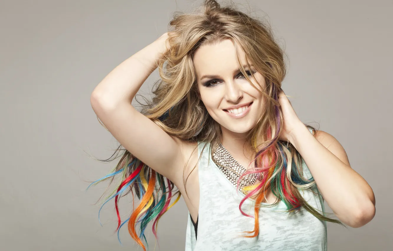 Фото обои девушка, улыбка, актриса, блондинка, певица, Bridgit Mendler