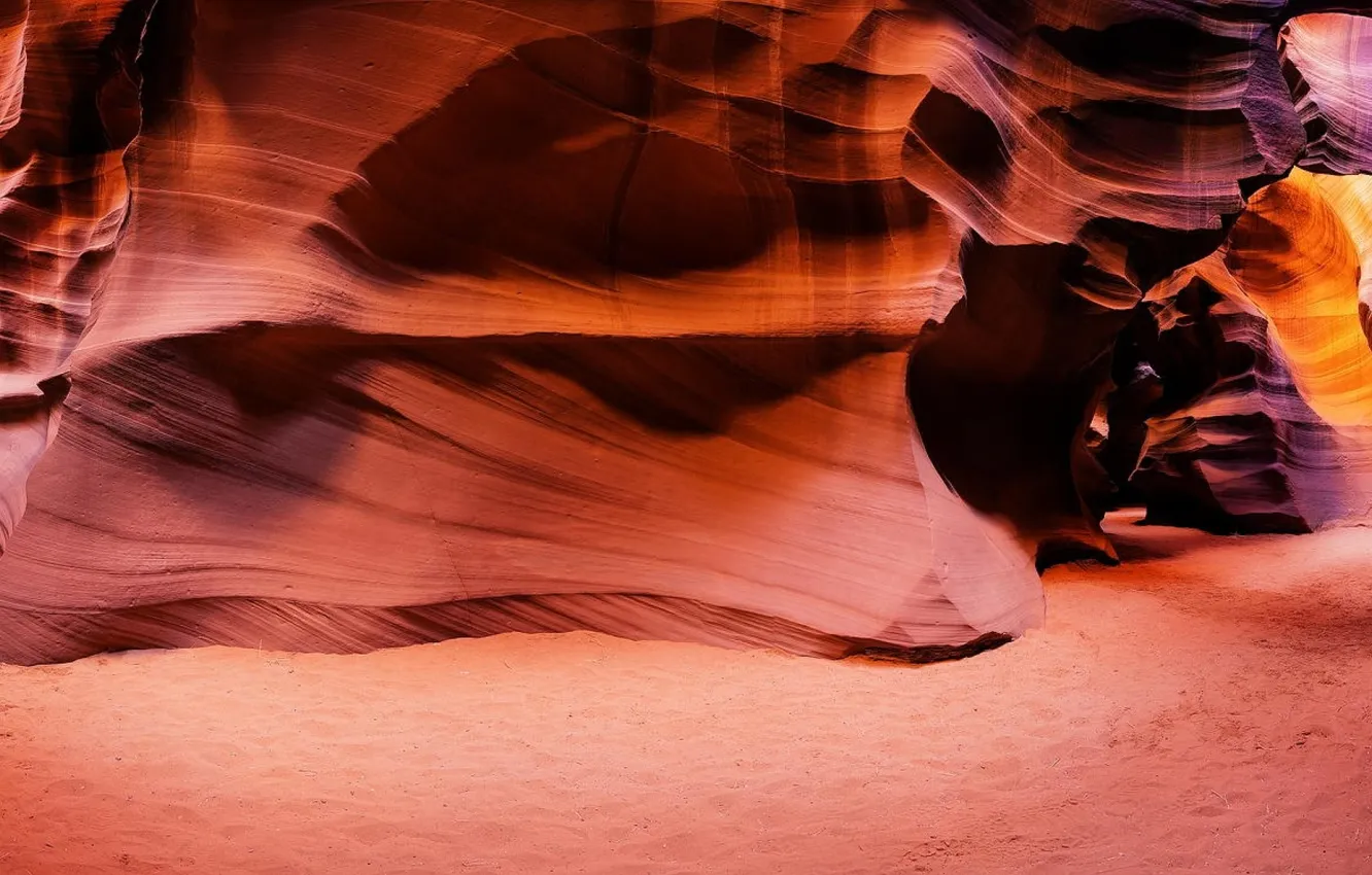 Фото обои рассвет, панорама, Antelope Canyon, photographer, Kenji Yamamura