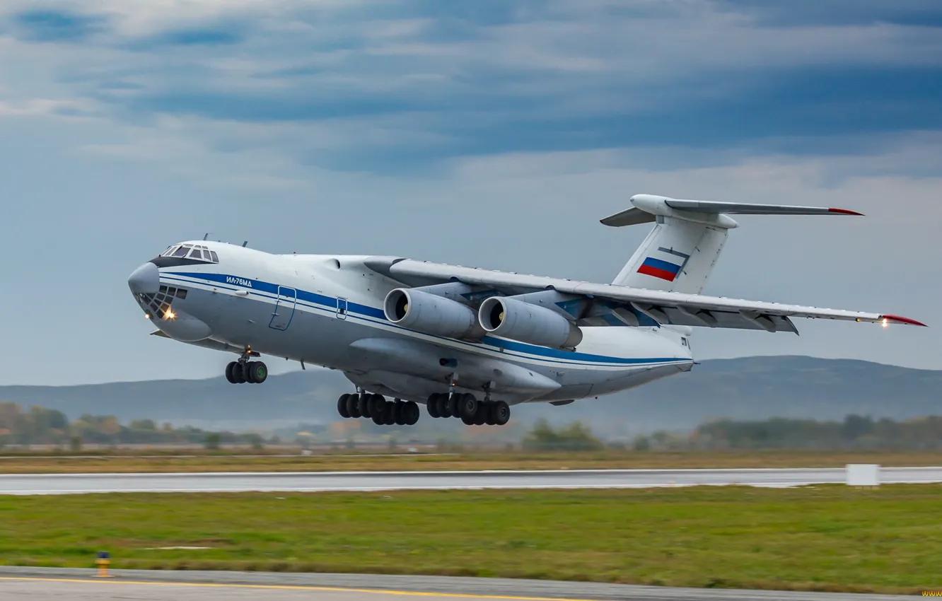 Фото обои aircraft, aviation, il 76, transport aircraft