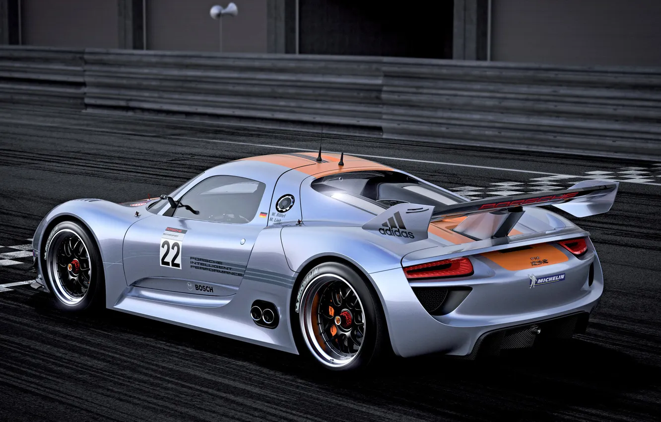 Фото обои Concept, скорость, Porsche, концепт, суперкар, порше, 918, RSR