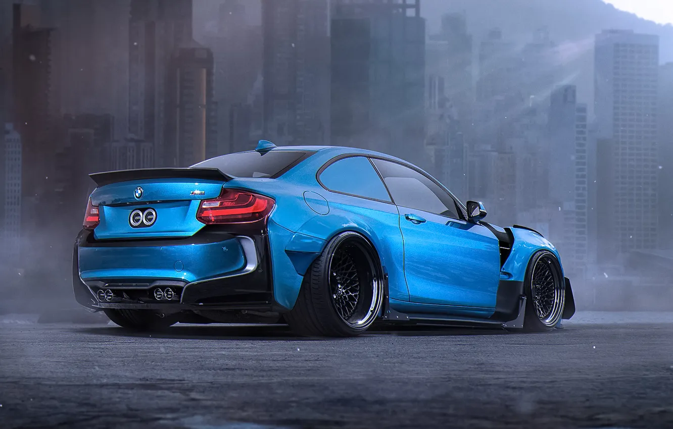 Фото обои BMW, Car, Blue, Body, Tuning, Future, Sport, Kit