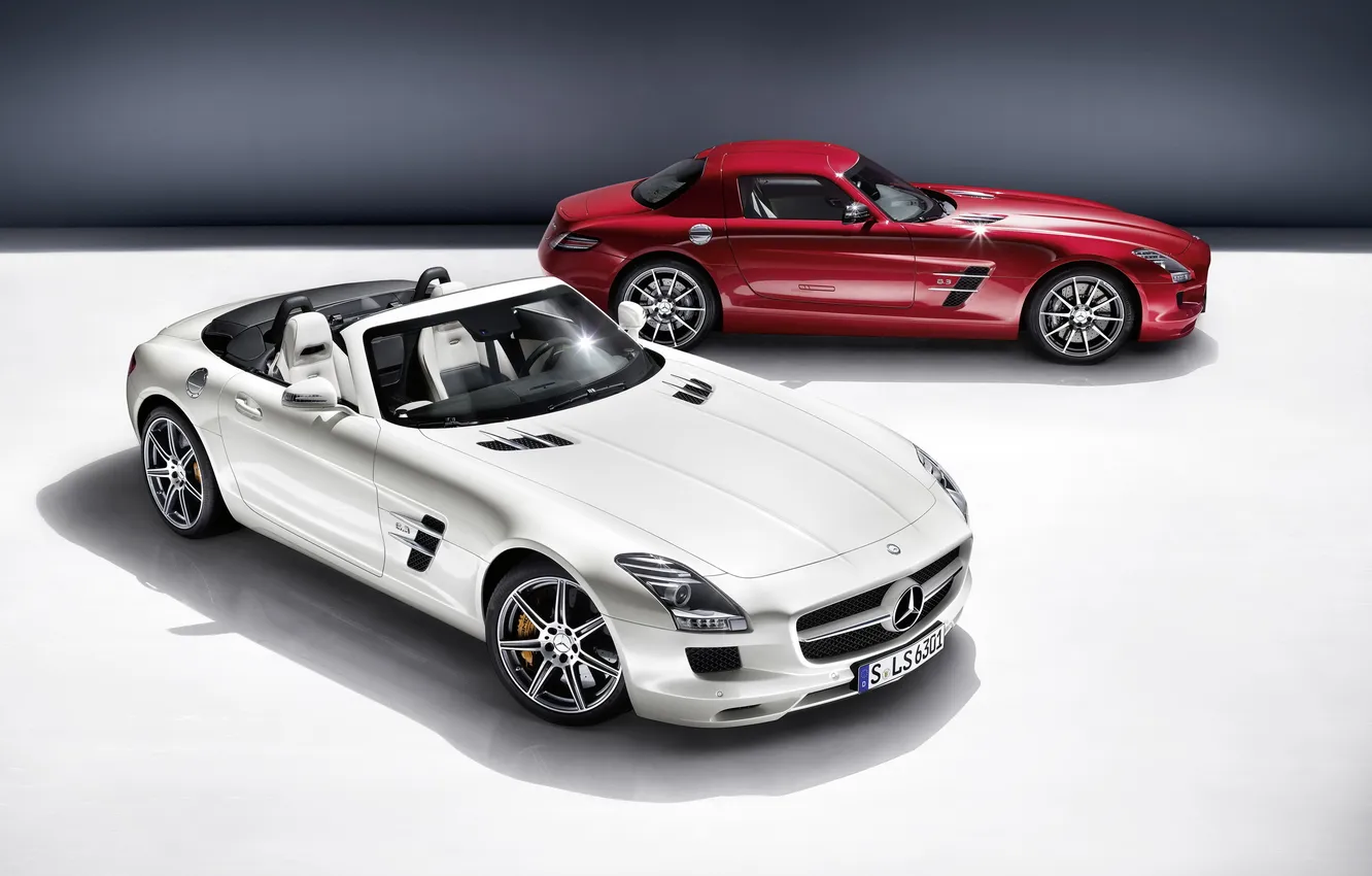 Фото обои тюнинг, mercedes, sls, amg