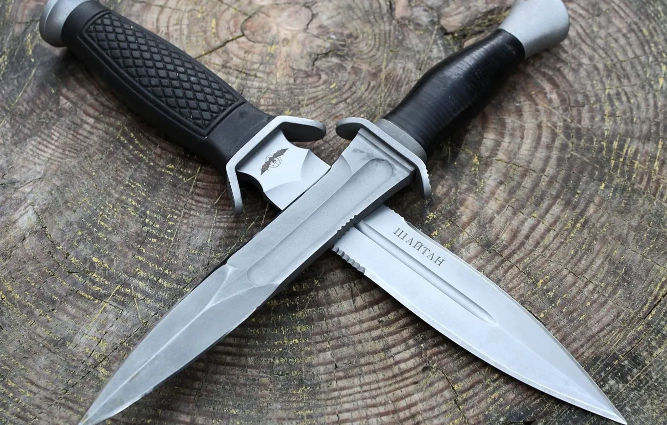 Фото обои лезвия, Ножи, клинки, сталь., шайтан