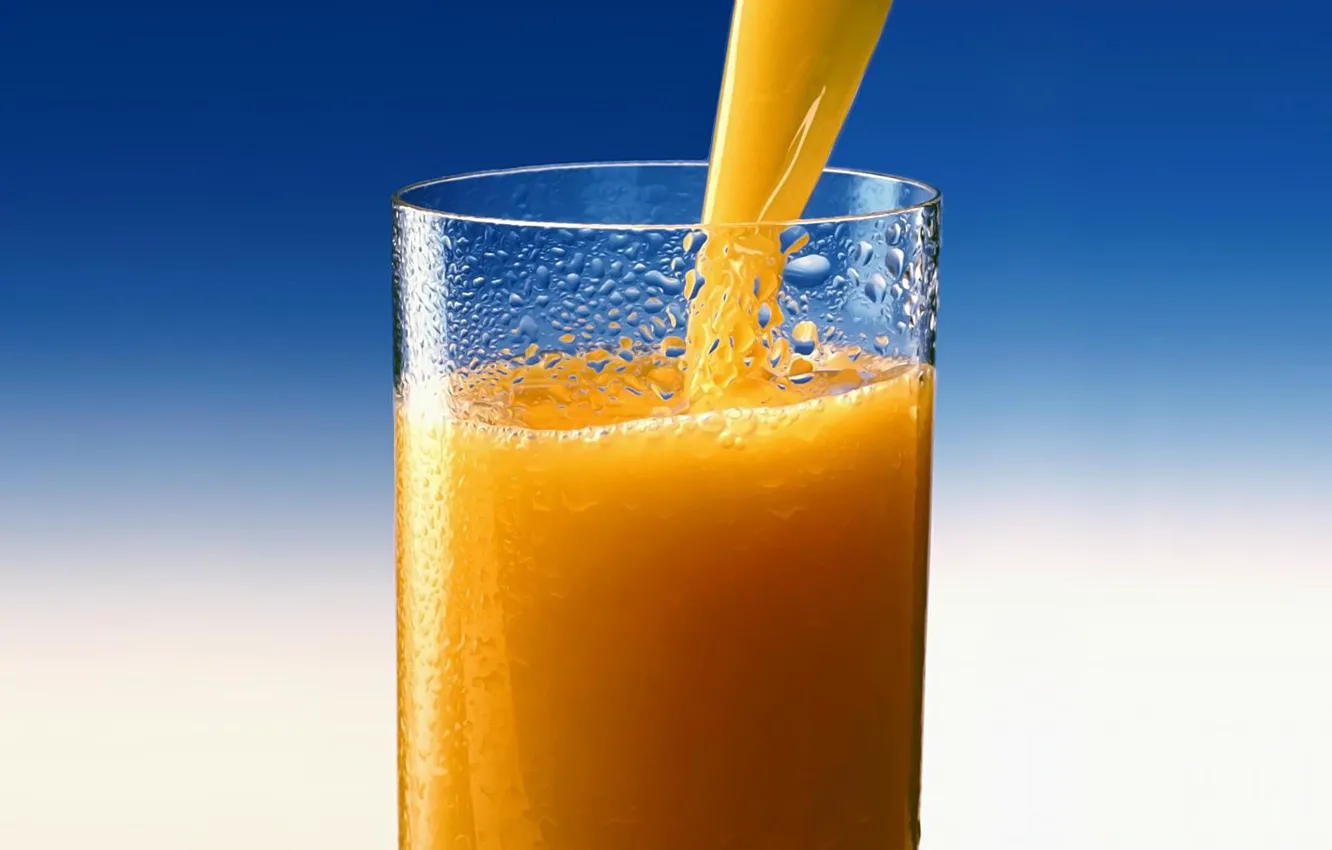 Фото обои стакан, апельсин, сок, juice, Orange