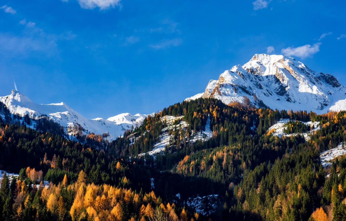Фото обои небо, горы, Австрия