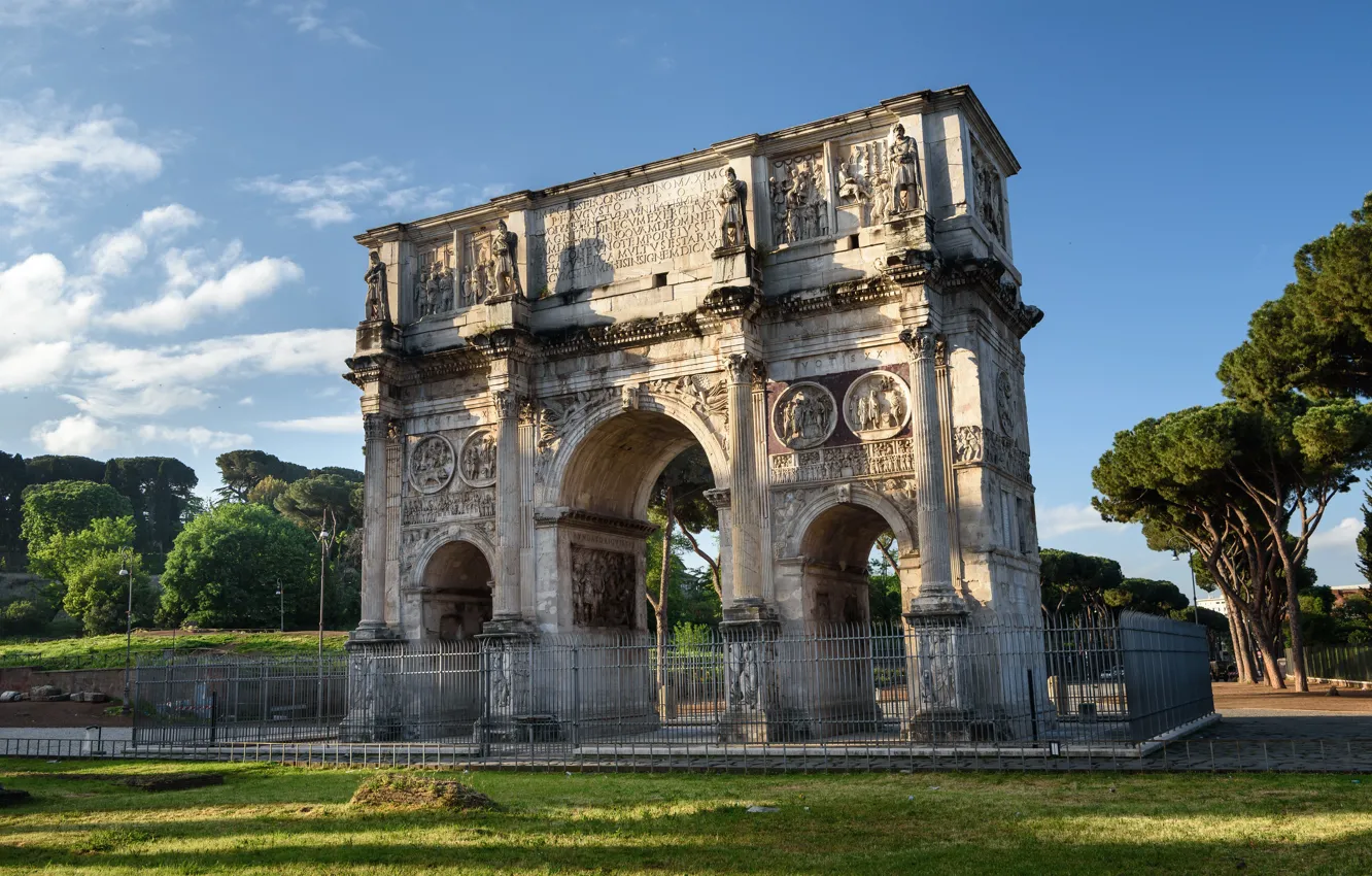 Фото обои Рим, Италия, Триумфальная арка Константина