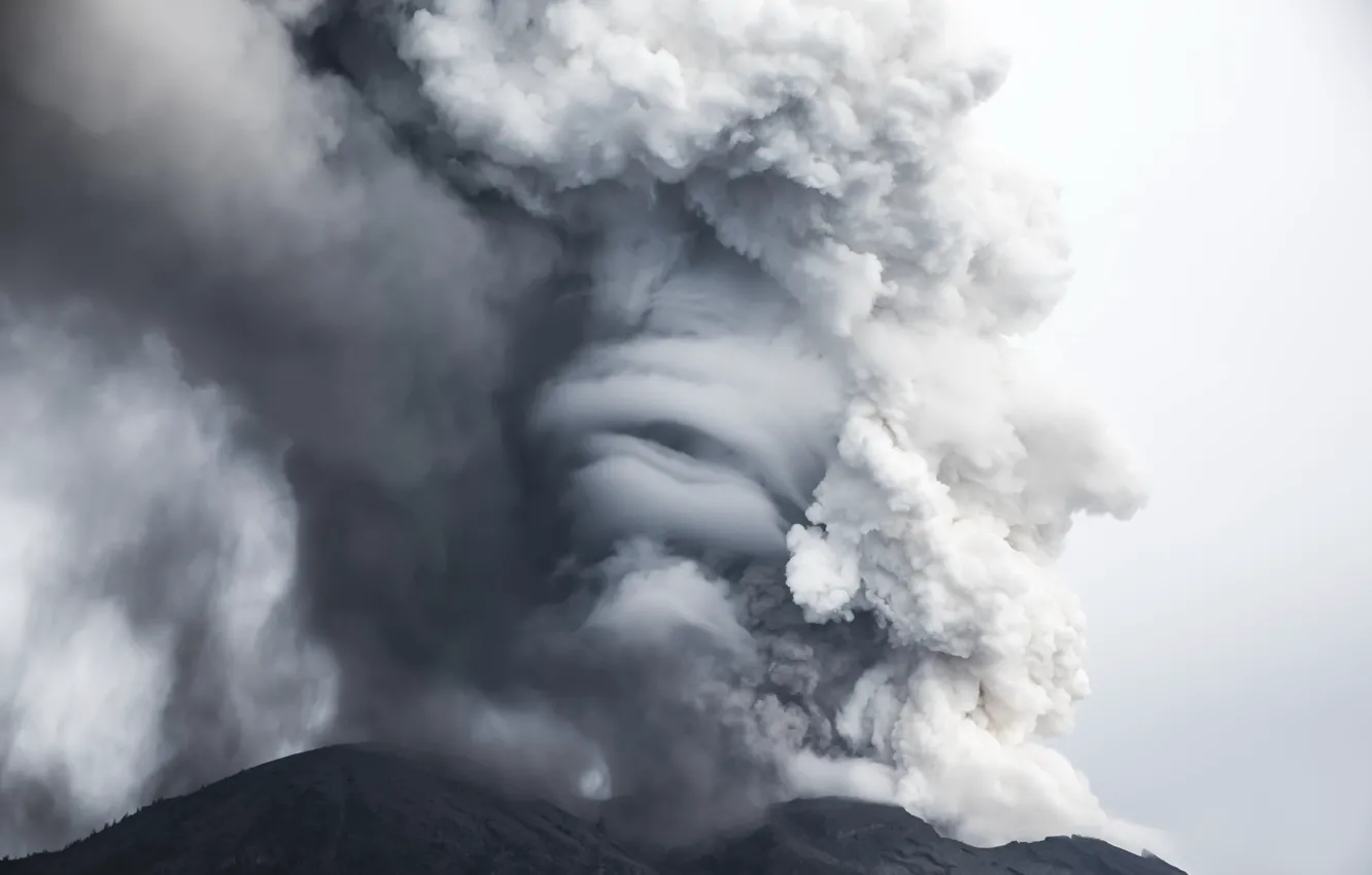 Фото обои вулкан, Bali, Agung Eruption