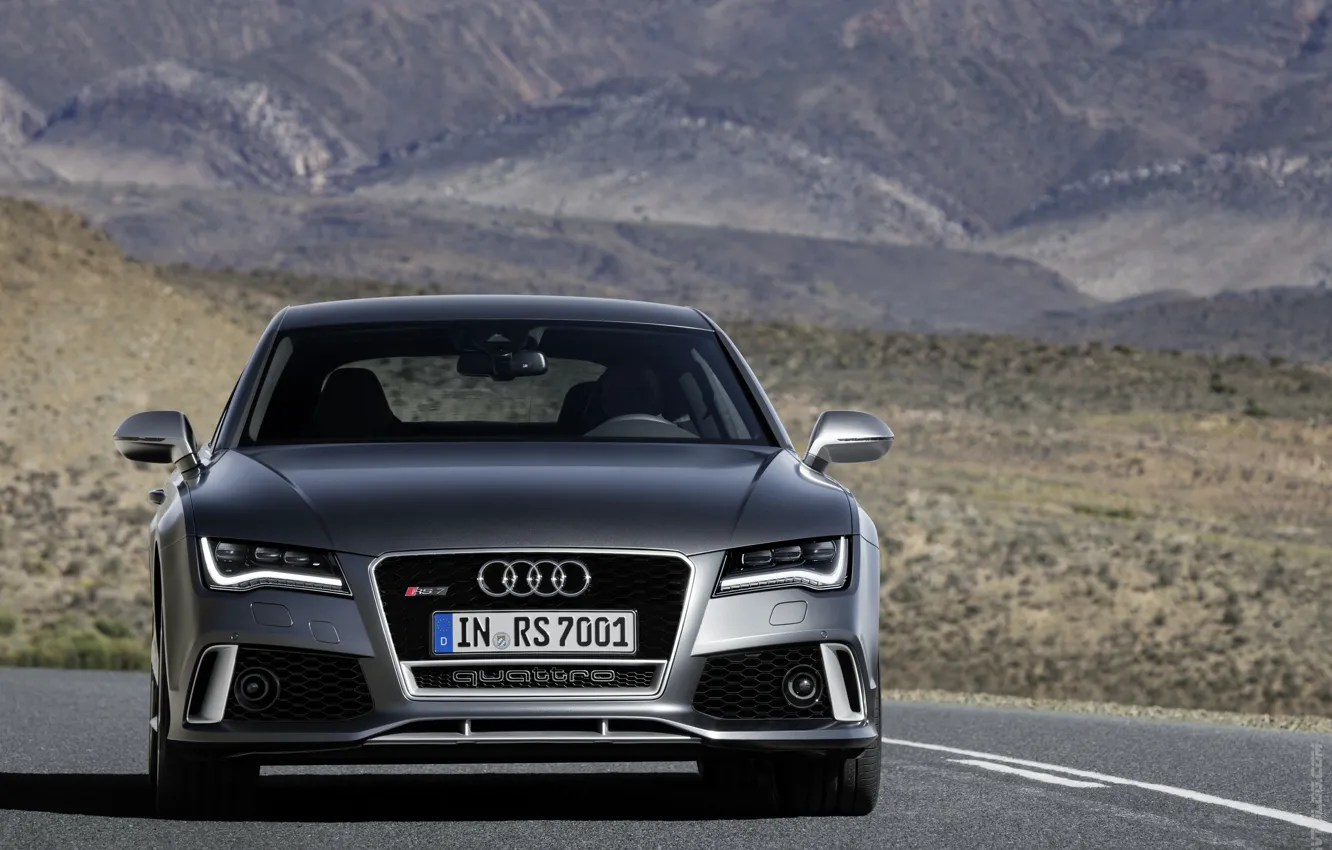 Фото обои дорога, авто, ауди, красота, quattro, 2014, пеизаж, Audi RS 7 Sportback