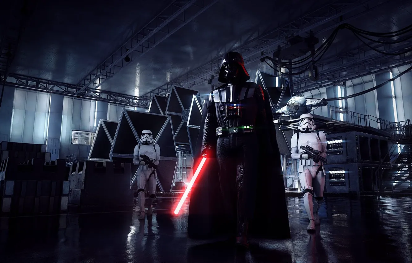 Фото обои Star Wars, Звездные войны, Darth Vader, Electronic Arts, DICE, Stormtrooper, EA DICE, Star Wars: Battlefront …