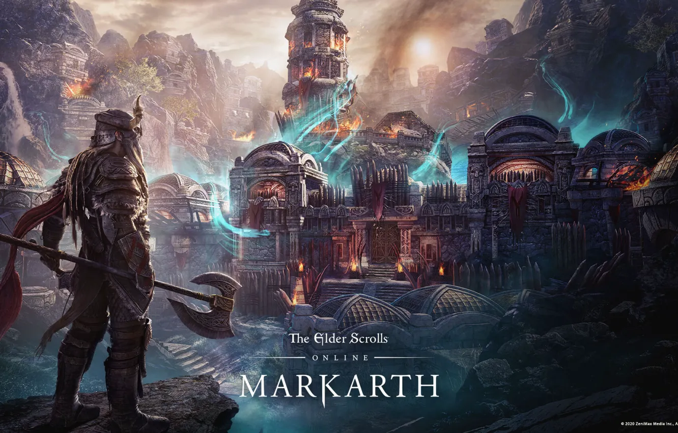 Фото обои The Elder Scrolls Online, Nord, tes online, THE ELDER SCROLLS ONLINE: МАРКАРТ