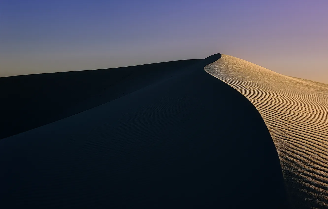 Фото обои песок, природа, пустыня, тень, дюны