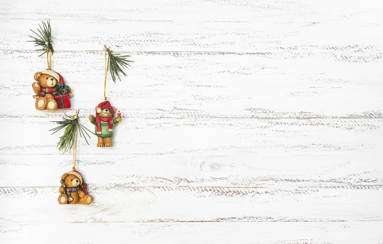 Фото обои праздник, игрушка, новый год, мишка, Christmas, New Year, декор, Xmas