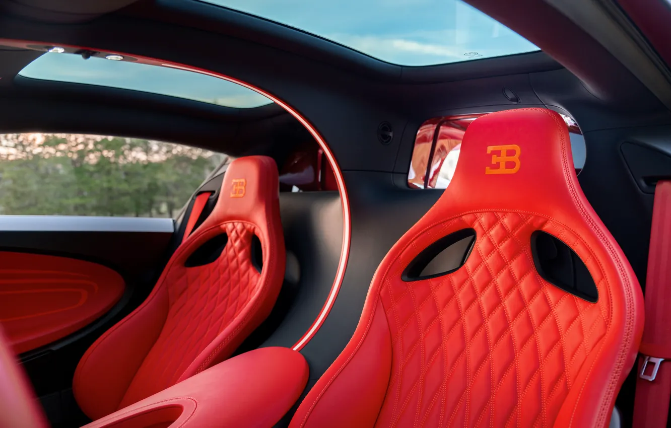 Фото обои Bugatti, Chiron, car interior, Bugatti Chiron Super Sport L’aura