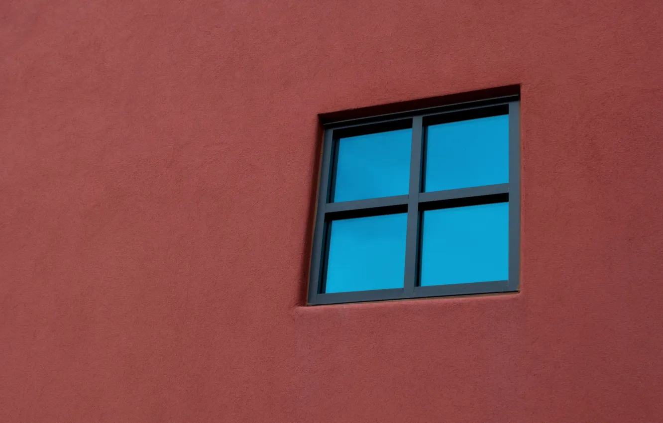 Фото обои стена, минимализм, окно