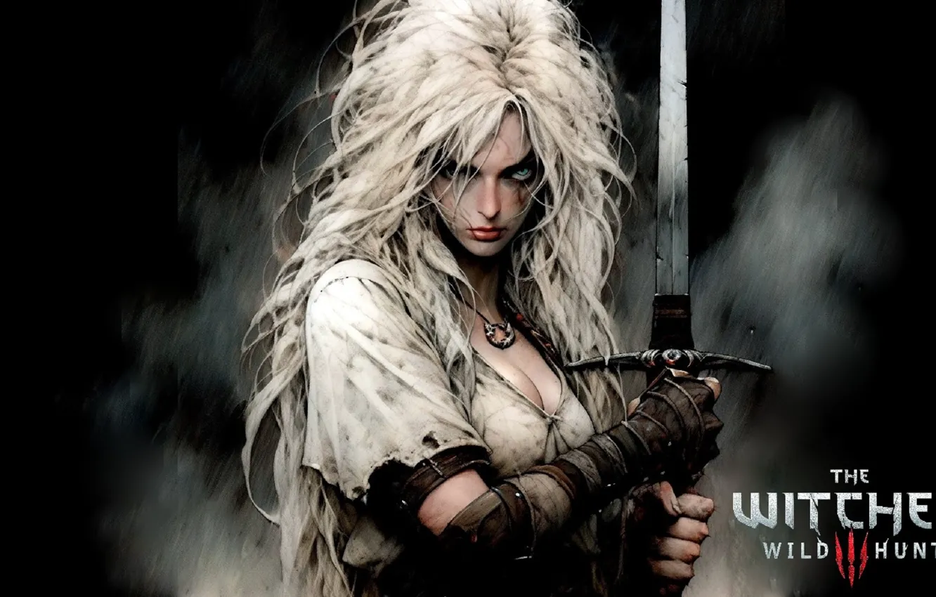 Фото обои Sword, Ведьмак 3 Дикая Охота, Ласточка, Zirael, Cirilla Fiona Elen Riannon, Ciri, Cirilla, Ciri or …