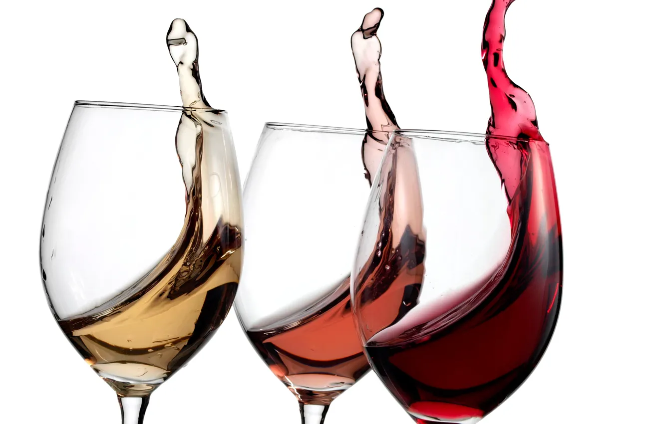 Фото обои Alcohol, variety, wine glasses