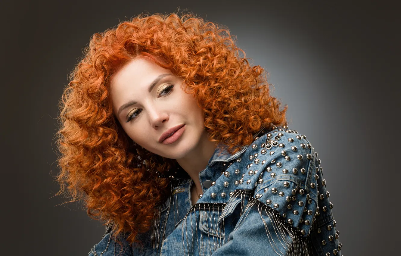 Фото обои redhead, curls, Degtyarev Evgeny