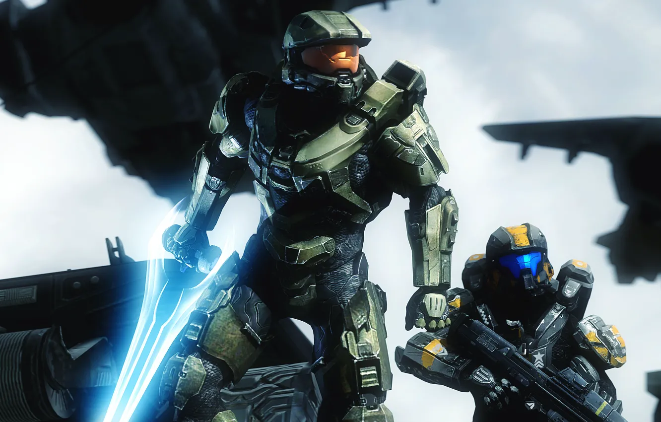 Фото обои солдат, шлем, броня, Master Chief, Halo 5: Guardians, halo 5