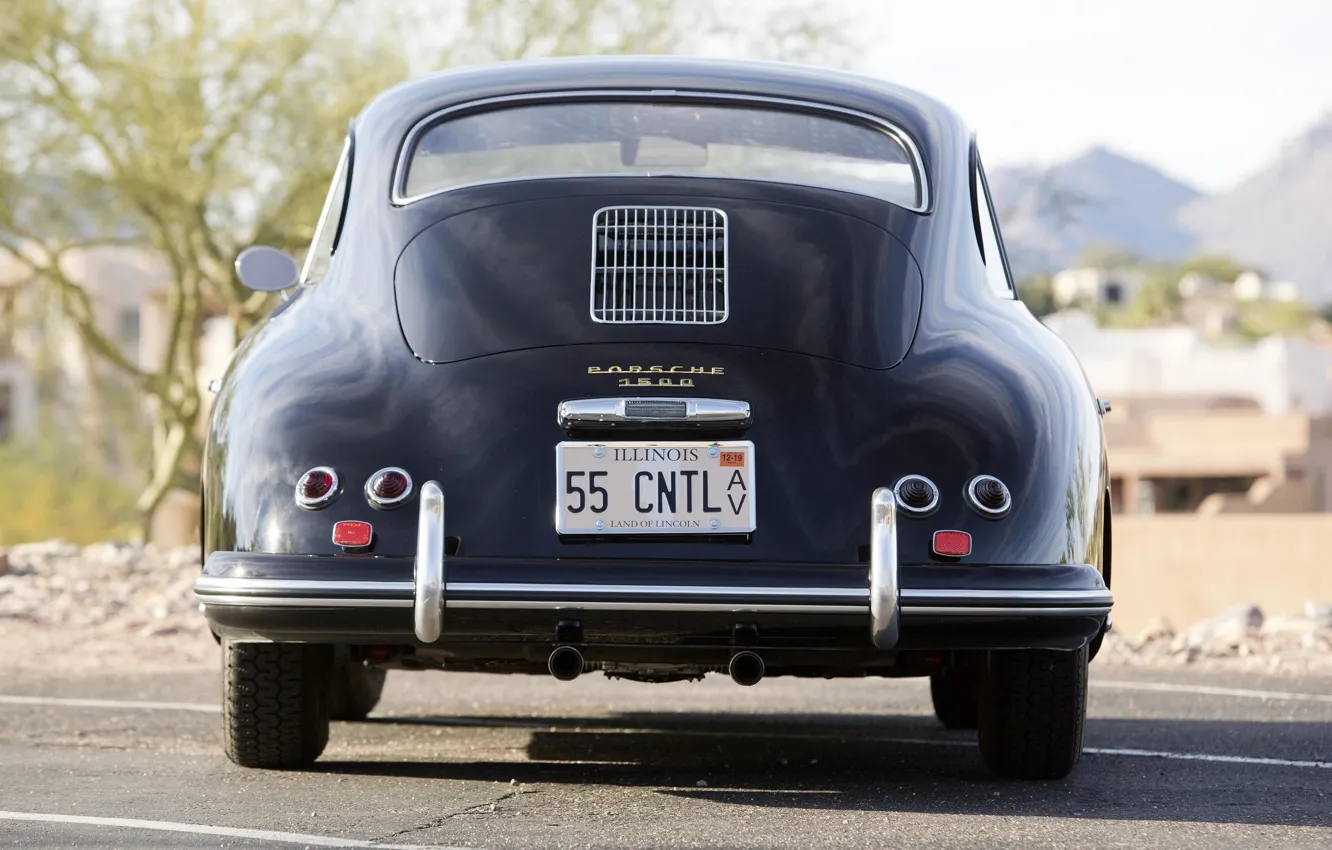 Фото обои Porsche, rear, 1955, 356, Porsche 356 1500 Continental Coupe