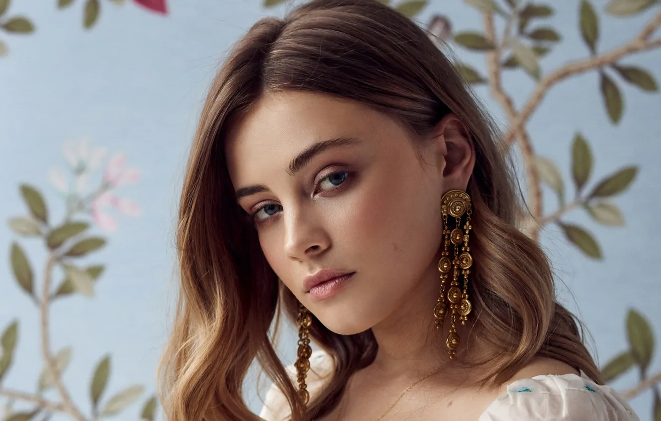 Фото обои взгляд, девушка, портрет, Josephine Langford