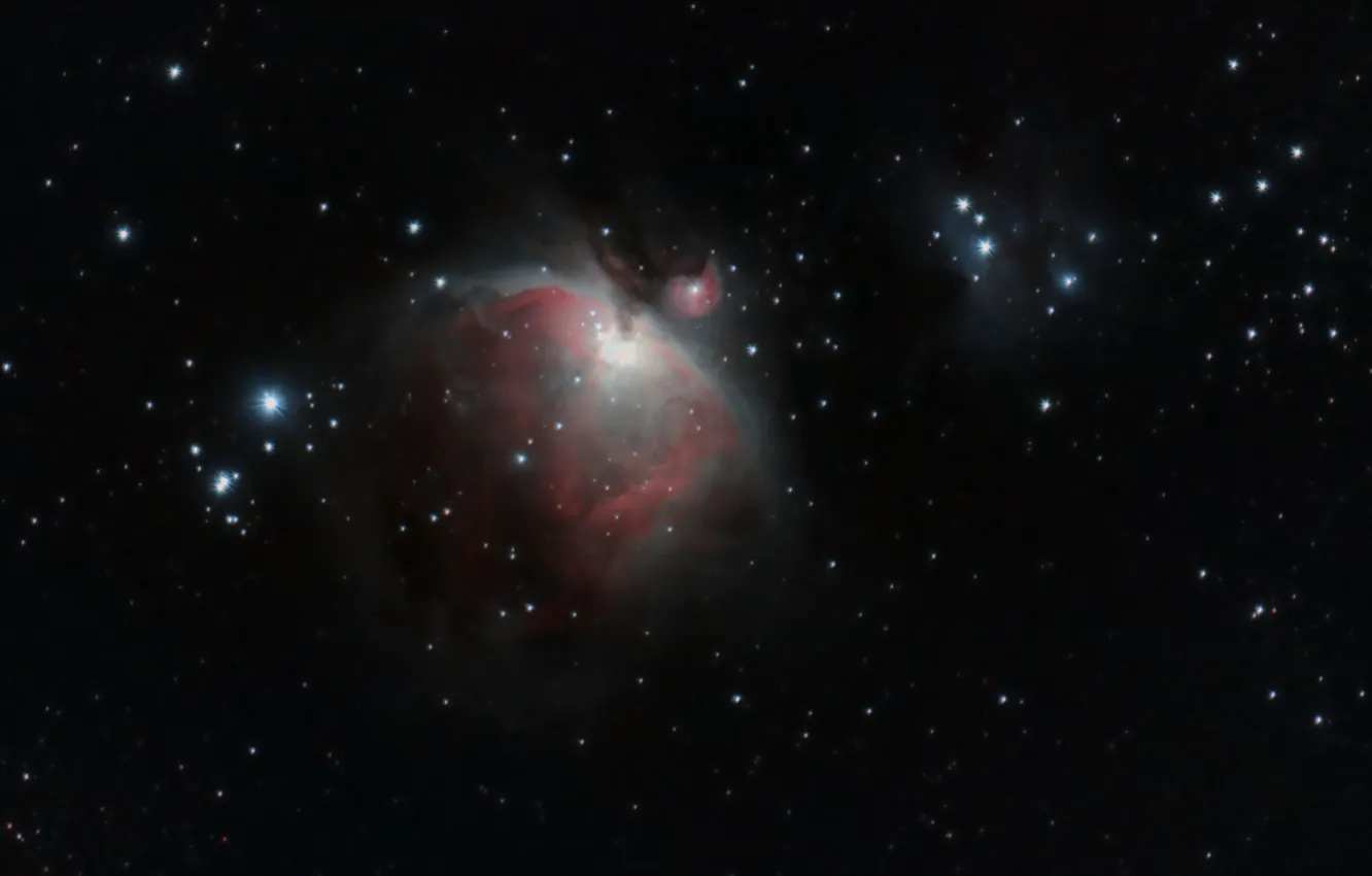 Фото обои находится, Туманность Ориона, ниже, Пояса Ориона, Orion nebula