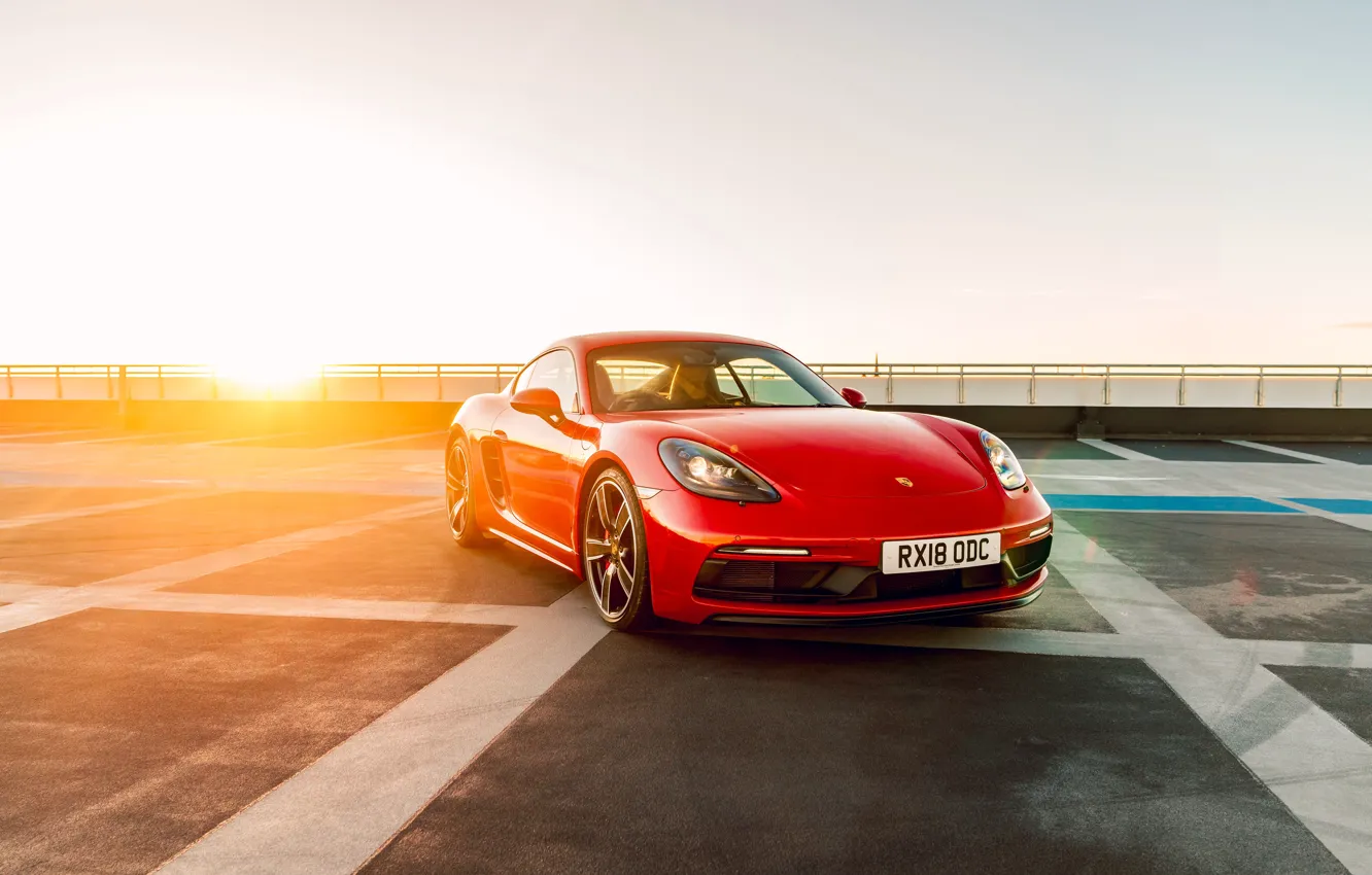 Фото обои Porsche, Cayman, GTS, Porsche Cayman, 718, 2019