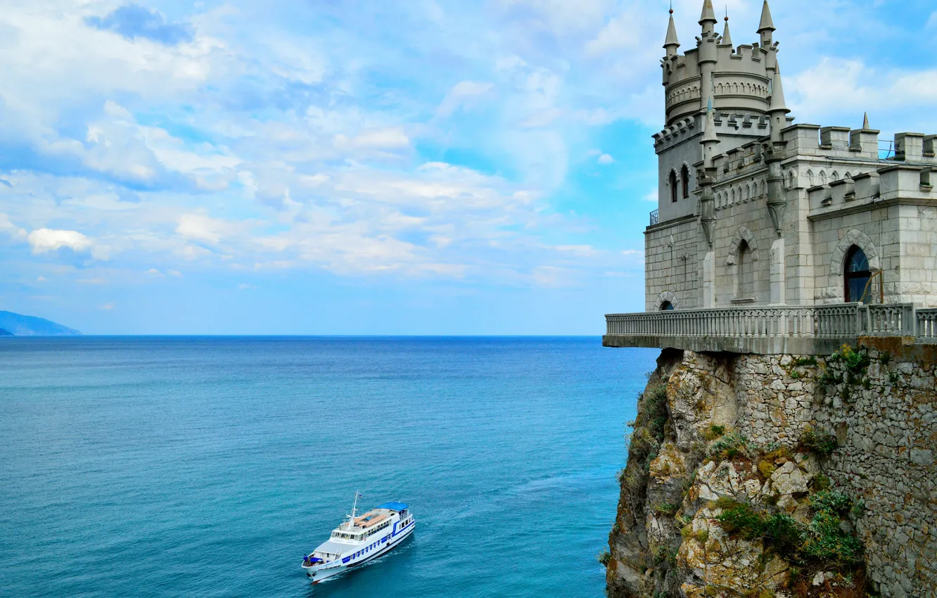 Фото обои Пейзаж, Крым, Ласточкино гнездо