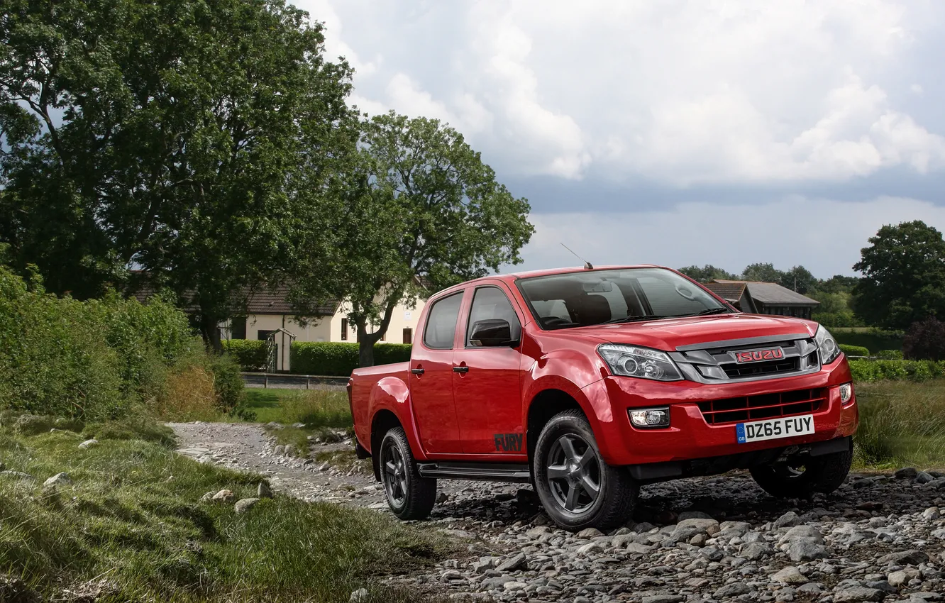 Фото обои пикап, Double Cab, Isuzu, Fury, 2015, исузу, D-Max