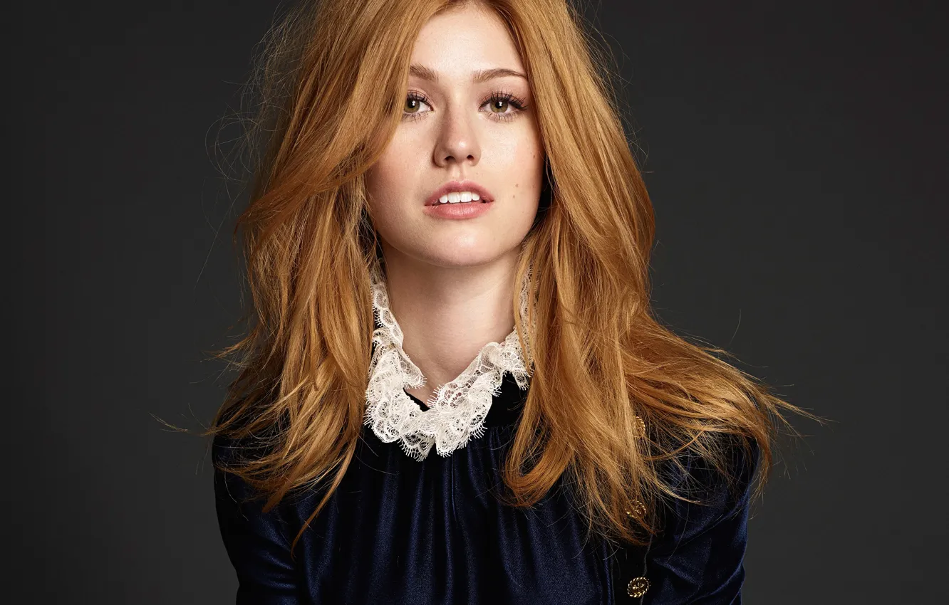 Фото обои портрет, рыжая, Katherine McNamara
