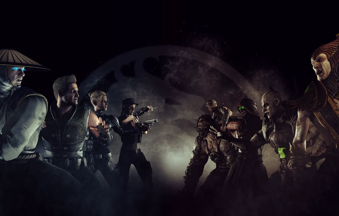 Фото обои gun, pistol, game, fighter, weapon, Mortal Kombat, man, fight