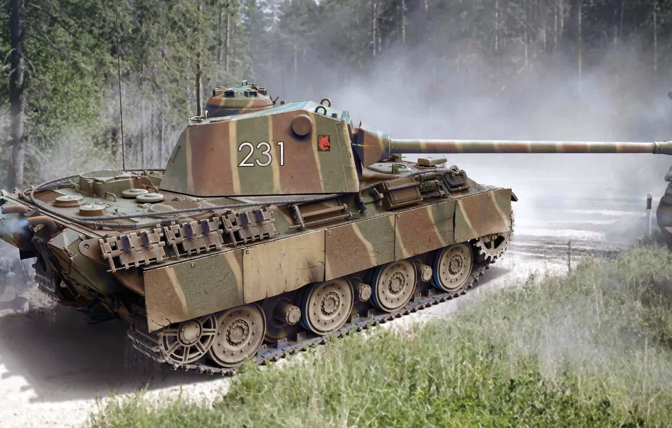 Фото обои Германия, пантера, танк, вермахт, средний, Panther 2, Panther II, панцерваффе