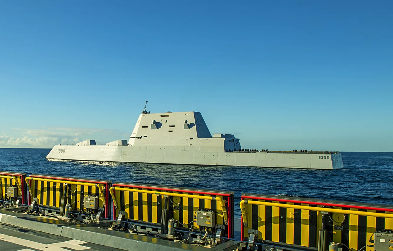 Фото обои эскадренный, миноносец, Zumwalt