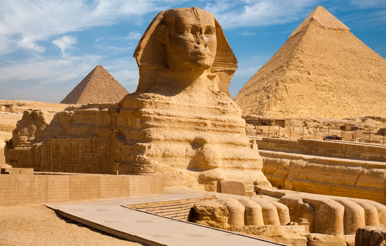 Фото обои Египет, пирамиды, египетский пейзаж