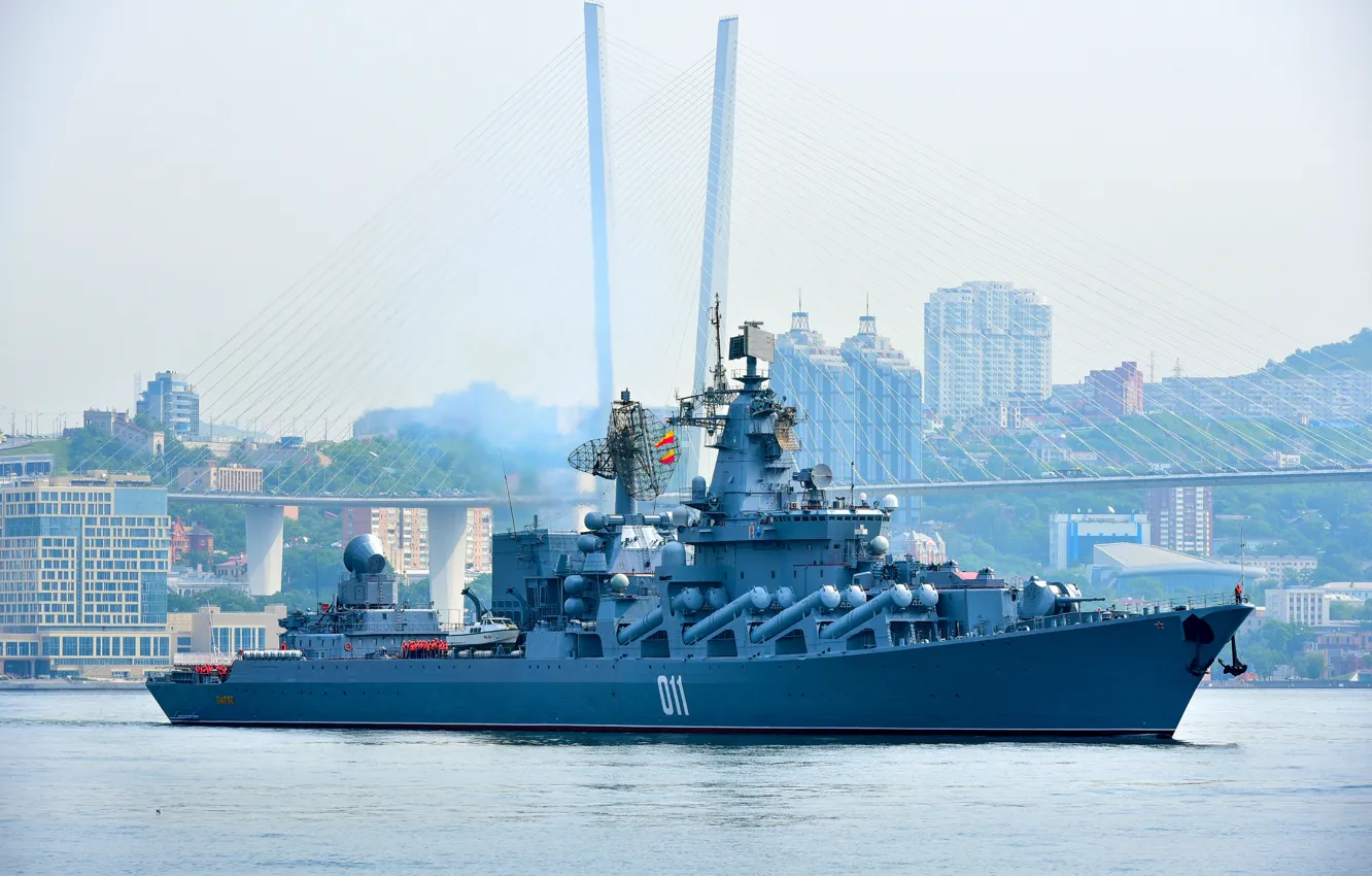 Фото обои крейсер, ракетный, Владивосток, гвардейский, Варяг