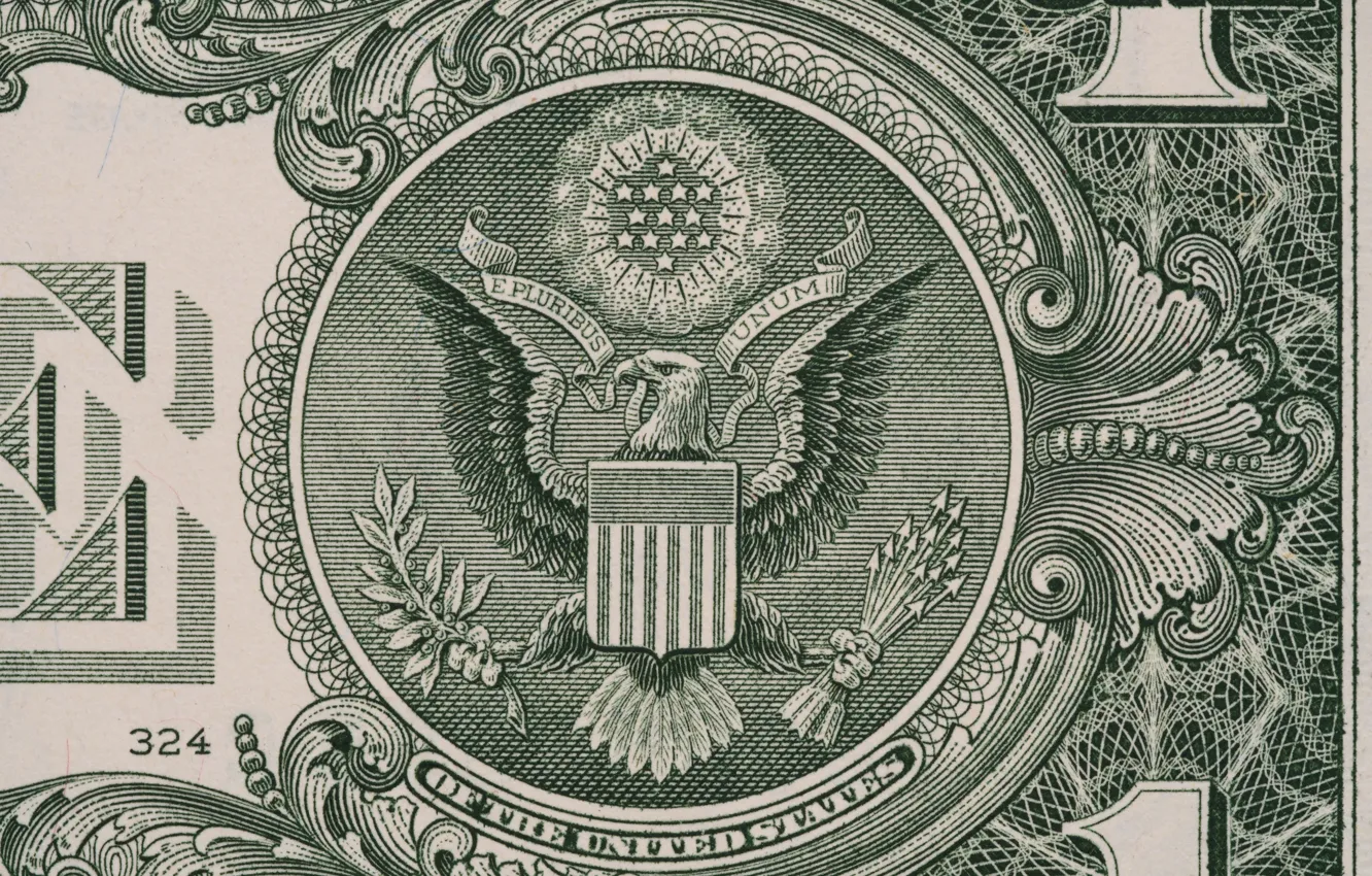 Фото обои lines, eagle, dollar, paper, numbers, ink