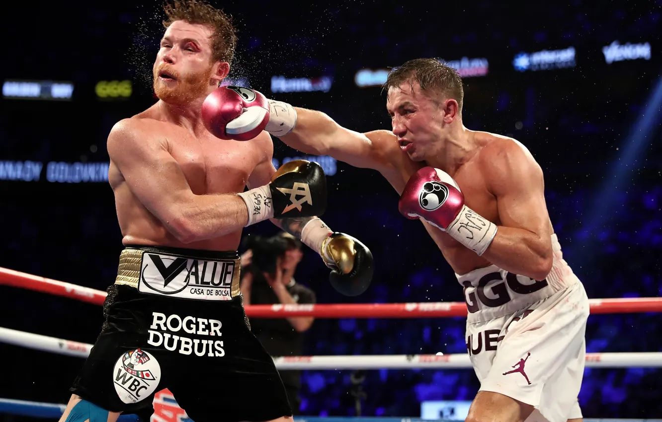 Фото обои Gennady Golovkin, Boxing, GGG, Canelo, Saul Alvarez