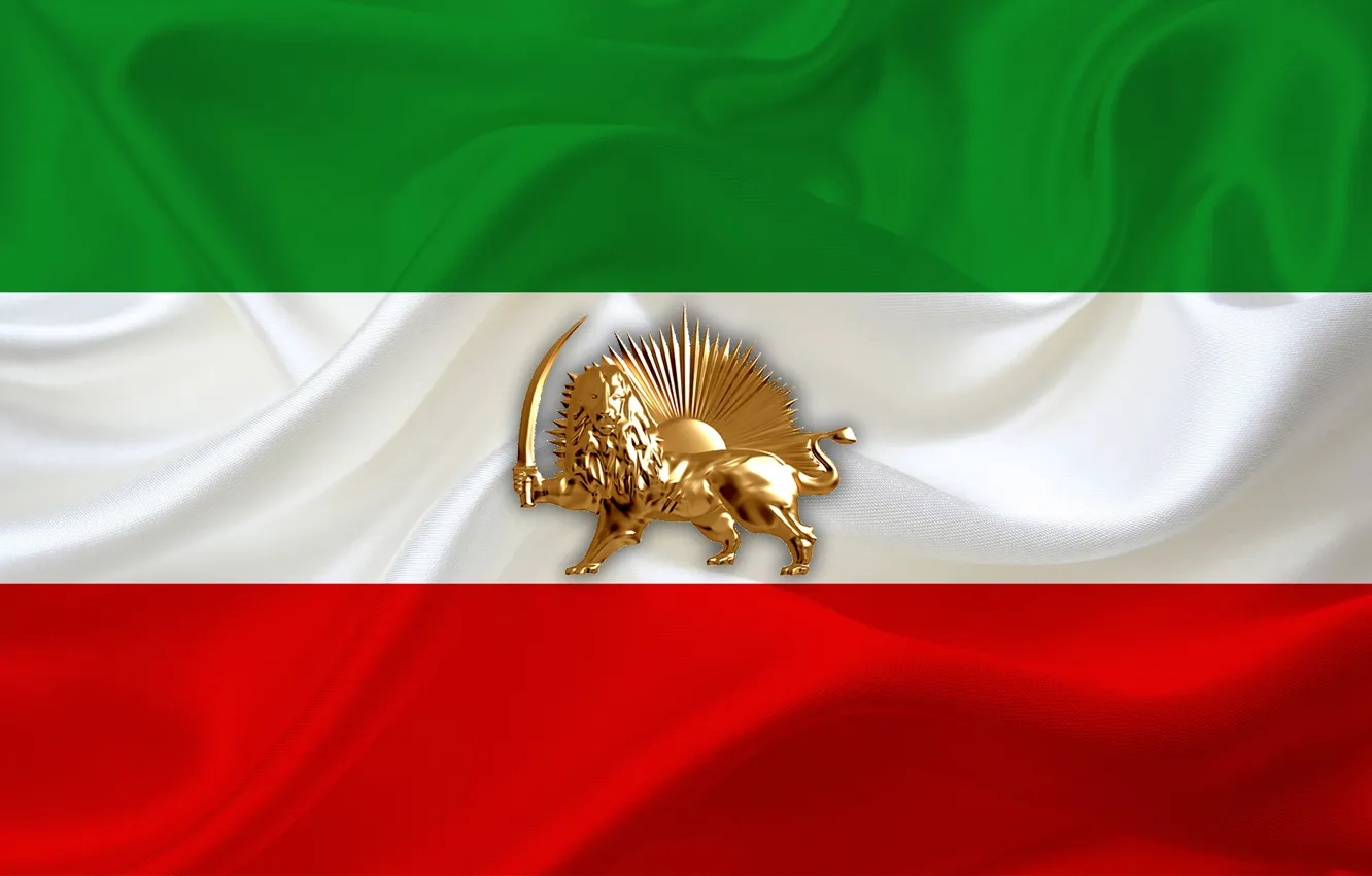 Фото обои flag, iran, mek, ncri, lion-and-sun, pmoi, old-flag-iran