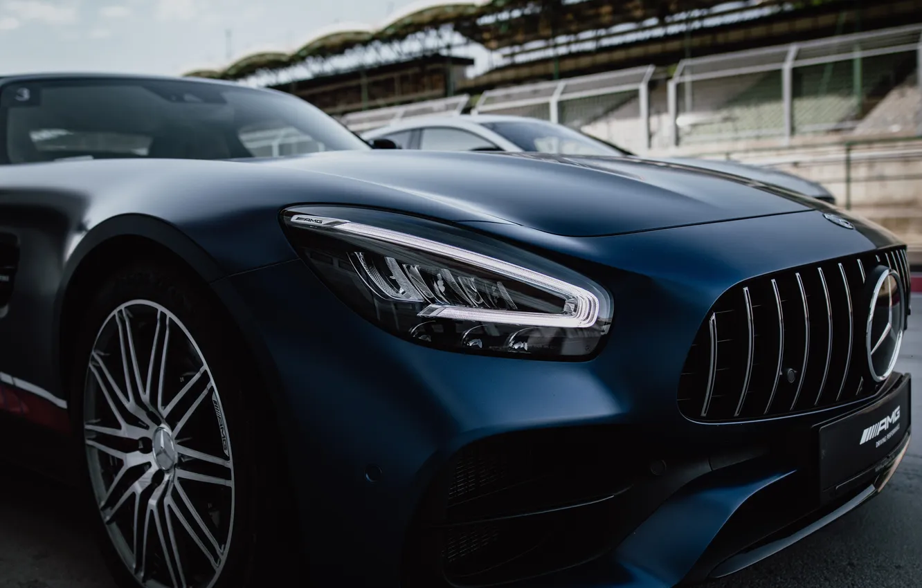 Фото обои черный, Mercedes-AMG GT, спортивная машина