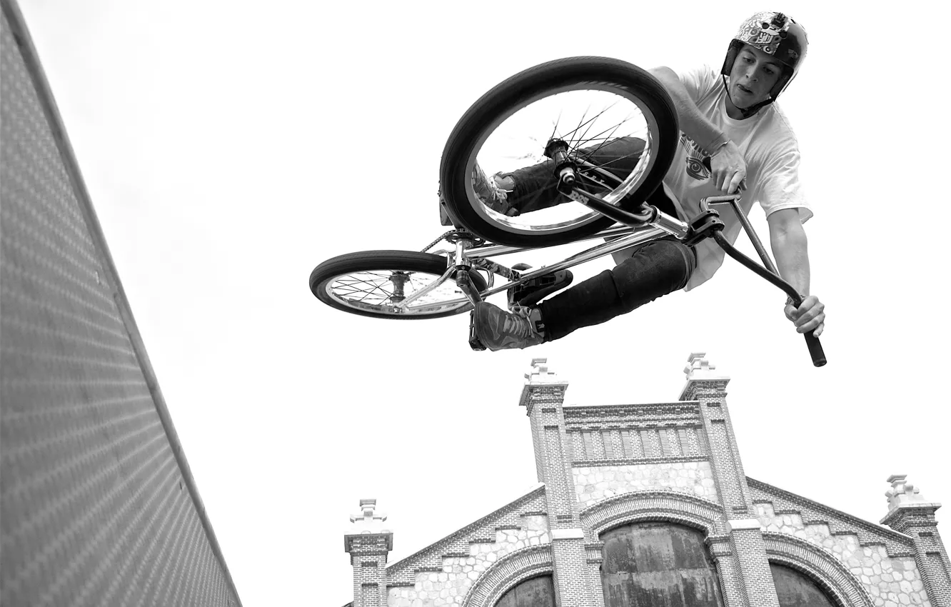 Фото обои BMX, art, jumping, talent, dexterity