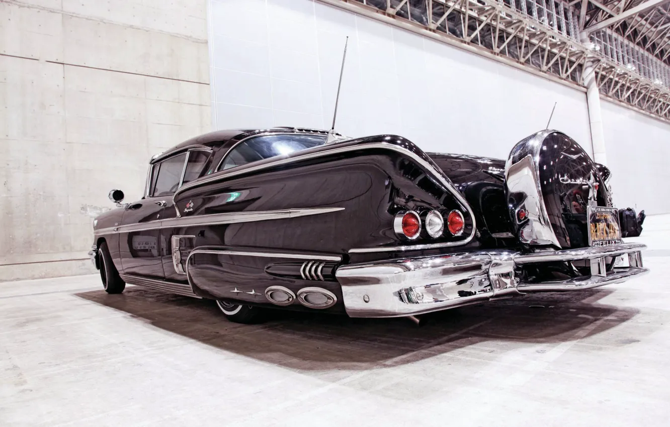 Фото обои Chevrolet, Impala, Lowrider, Retro, 1958