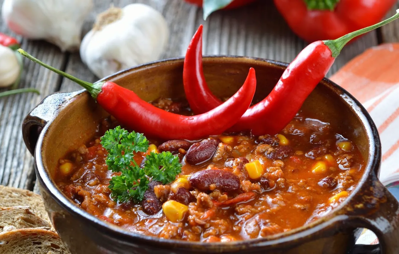 Фото обои суп, перец, овощи