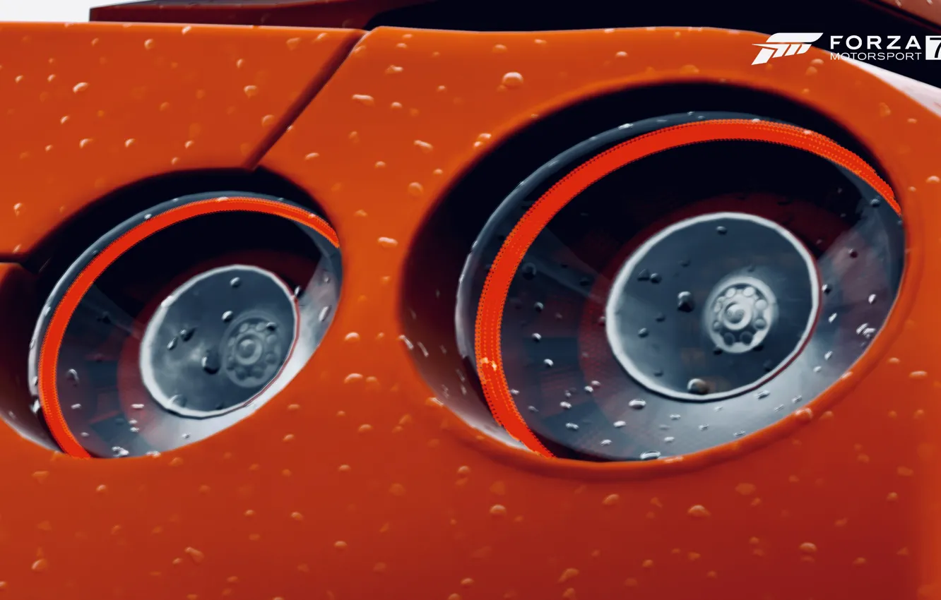 Фото обои HDR, GTR, Nissan, Game, Backlight, FM7, UHD, Forza Motorsport 7