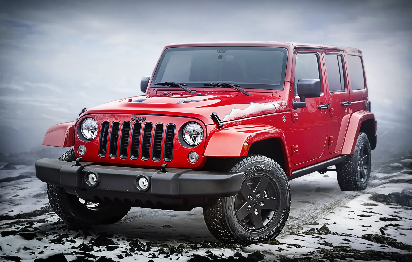 Jeep Wrangler 2016 красный