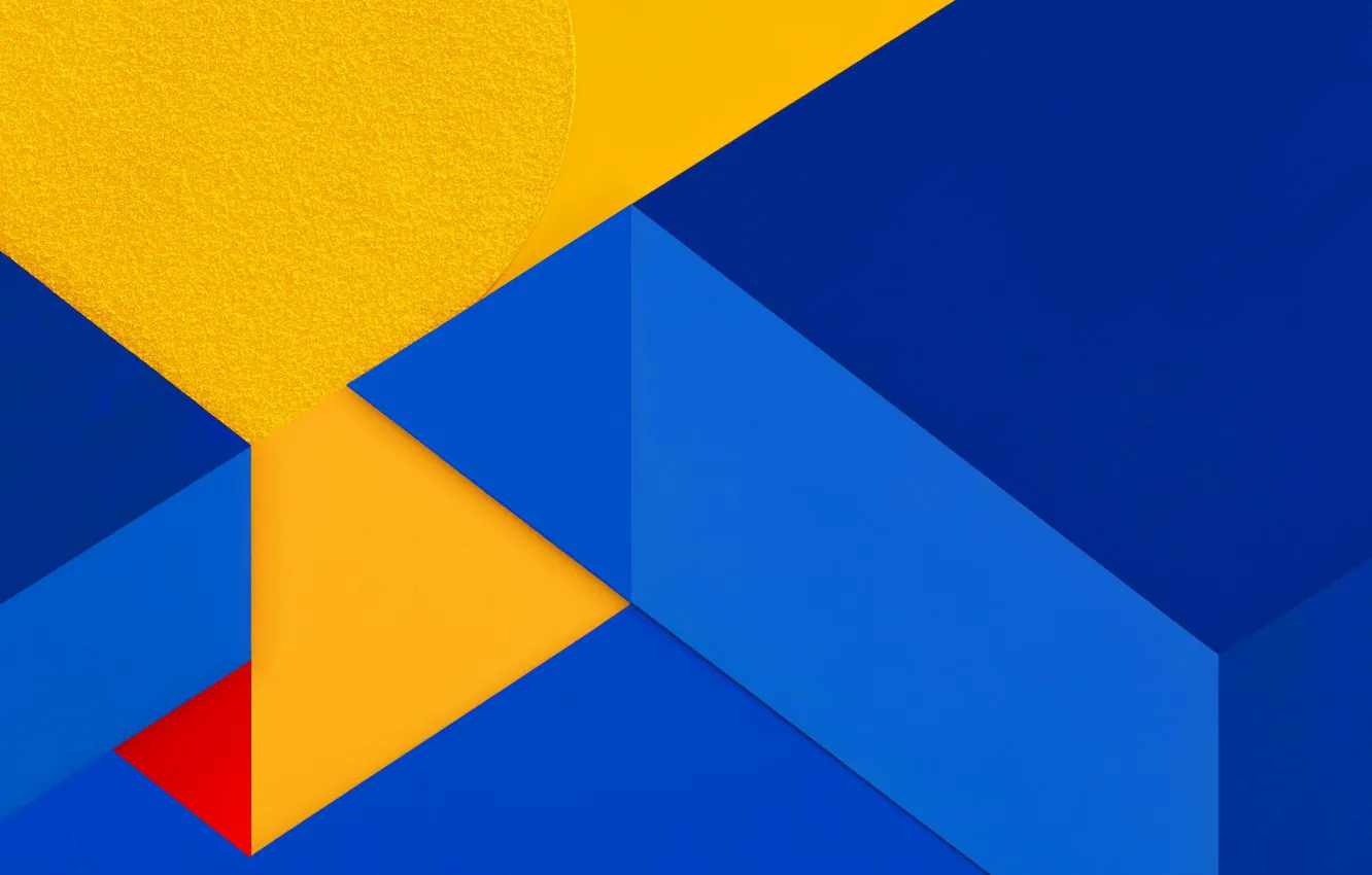 Фото обои линии, red, yellow, blue, lines, окружность, figures