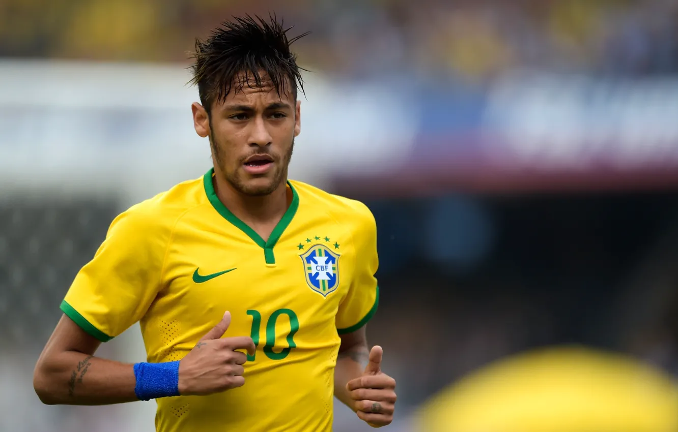 Фото обои Футбол, Бразилия, Football, Sport, Футболист, Brasil, ФИФА, FIFA