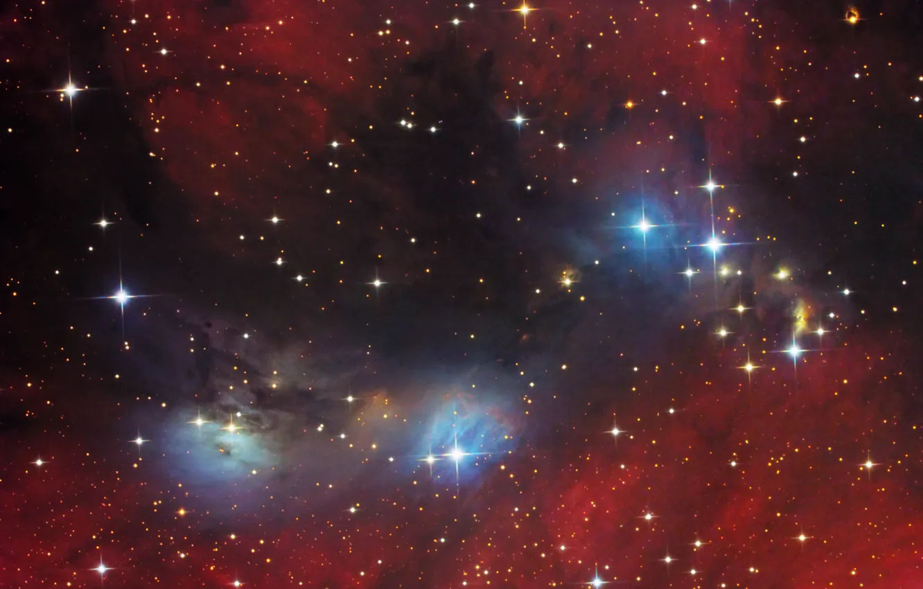 Фото обои космос, туманность, Лебедь, nebula, vdB 132, NGC 6914