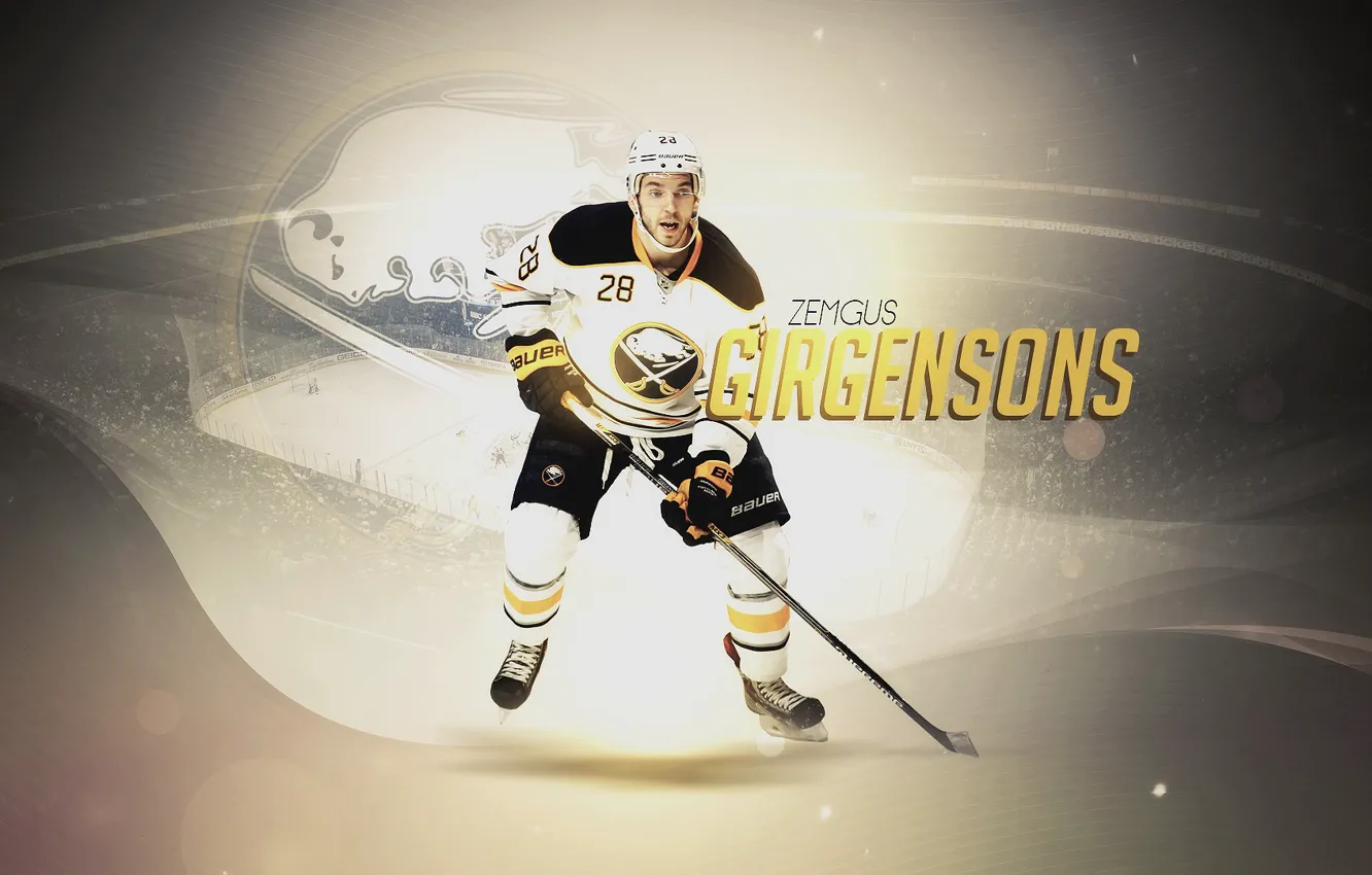 Фото обои NHL, Hockey, Latvia, Buffalo, Sabres, Girgensons, Zemgus