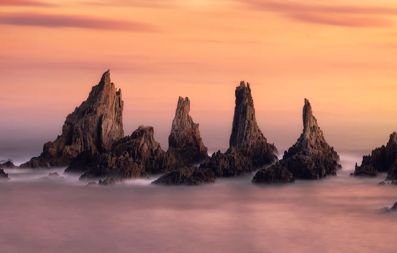 Фото обои море, скалы, sea, rocks, Juan López Ruiz