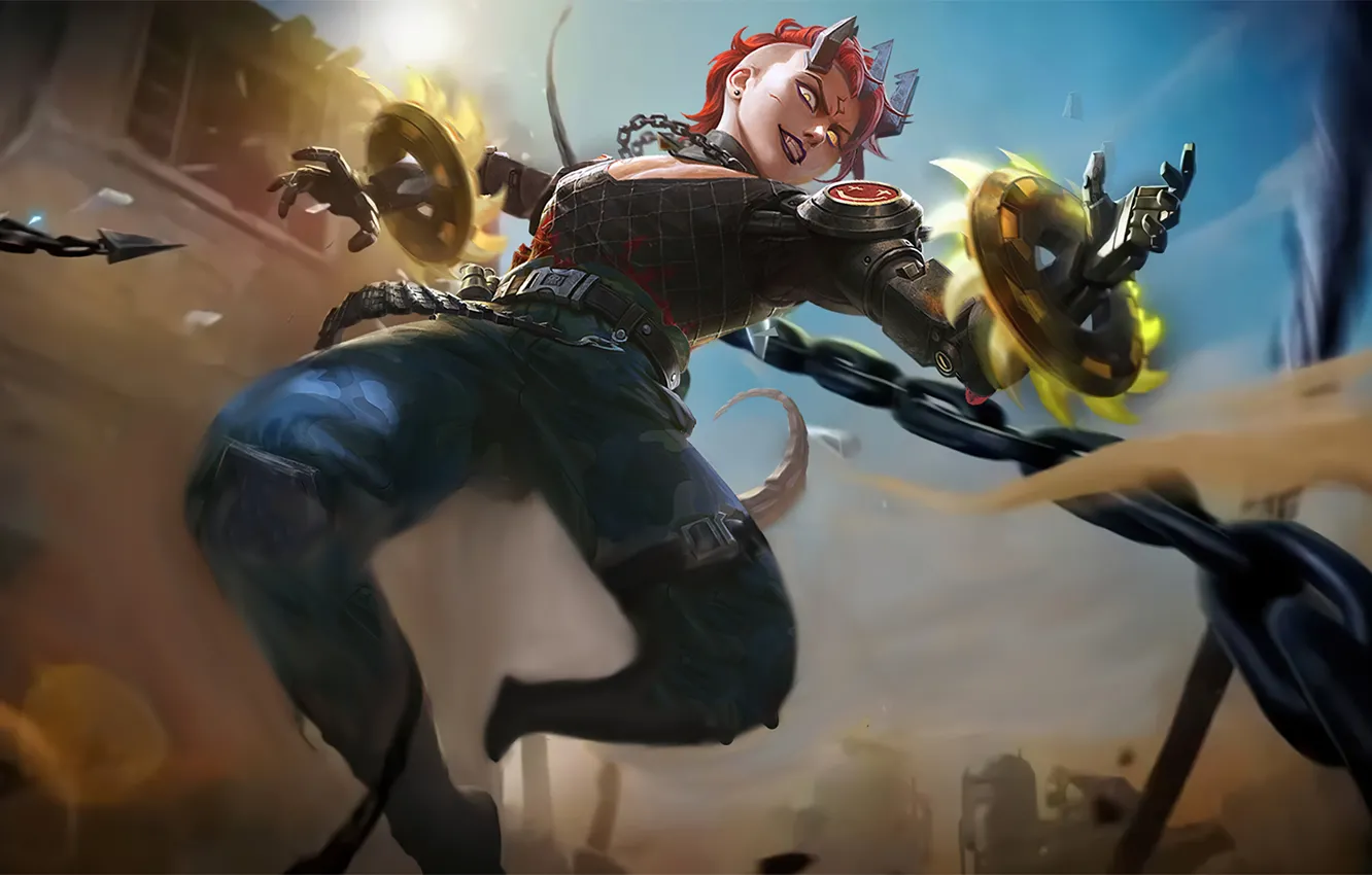Фото обои Art, Game, Skin, MOBA, Darius, Mobile Legends, Mobile Legends Bang Bang