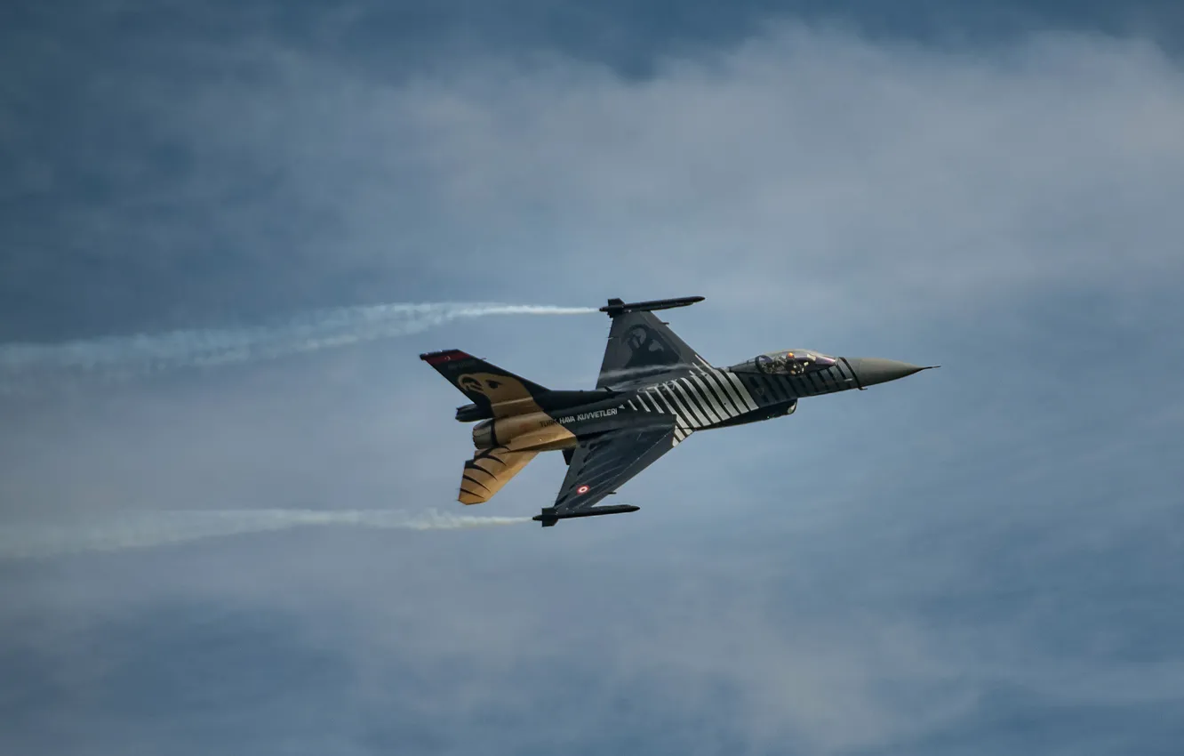 Фото обои истребитель, Fighting Falcon, General Dynamics, F16